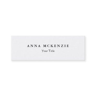 Skinny slim creative professional design white mini