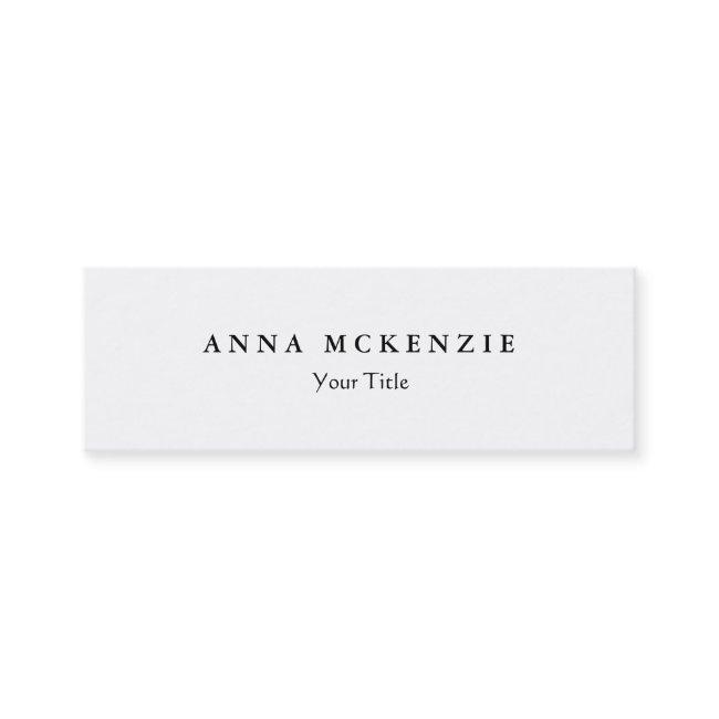 Skinny slim creative professional design white mini