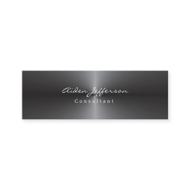 Skinny Stylish Metallic Grey Minimalist Mini