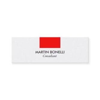 Skinny Stylish White Red Standard