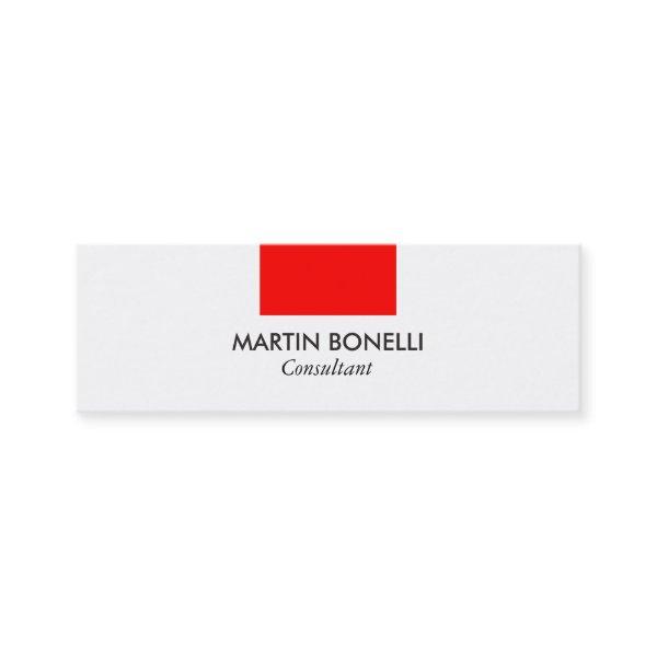Skinny Stylish White Red Standard