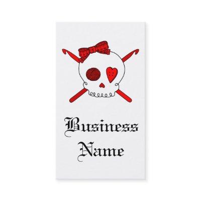 Skull & Crochet Hooks (Red)