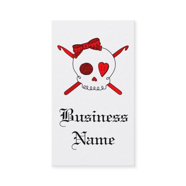 Skull & Crochet Hooks (Red)