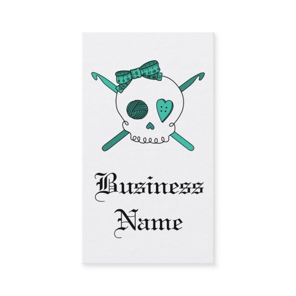Skull & Crochet Hooks (Turquoise)