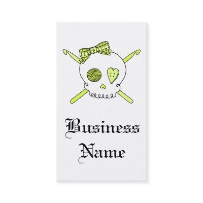 Skull & Crochet Hooks (Yellow)