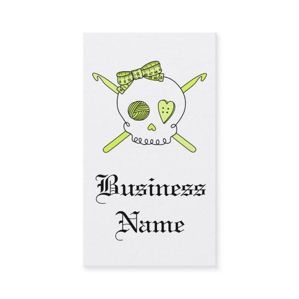 Skull & Crochet Hooks (Yellow)
