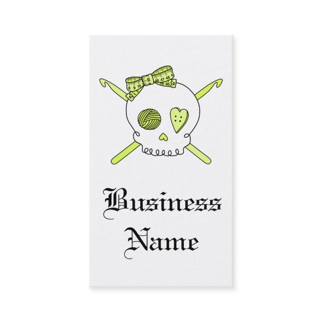 Skull & Crochet Hooks (Yellow)