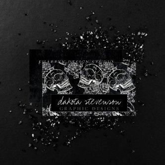 Skull Rose Chalk | Funky Gothic Grunge Branding