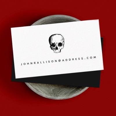 Skull Scary Calling Card