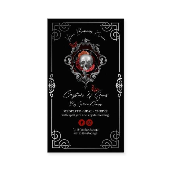 Skull Tarot Design Black