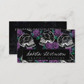 Skulls and Purple Roses | Gothic Glam Branding