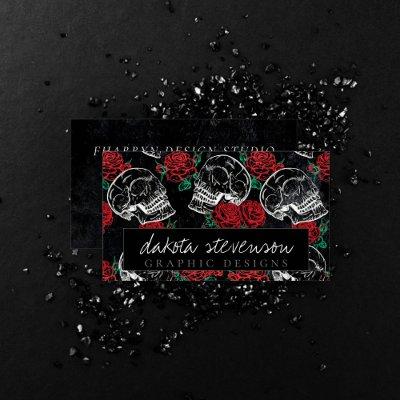 Skulls and Red Roses | Modern Gothic Glam Branding