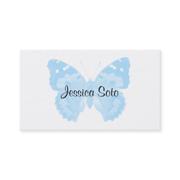 Sky Blue Butterfly Personalized