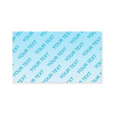 Sky Blue (changeable color!) Ombre & Text Pattern