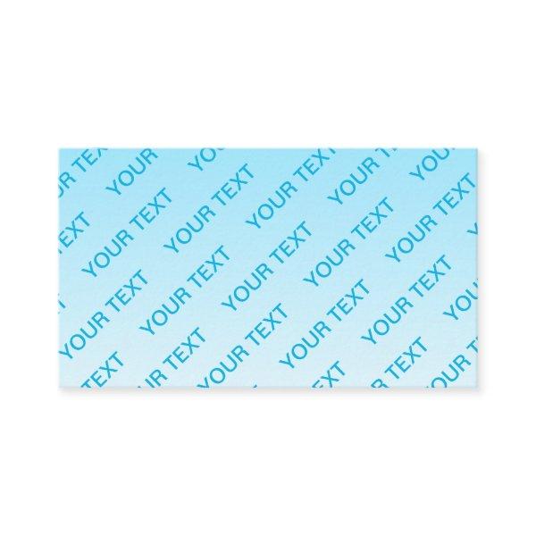 Sky Blue (changeable color!) Ombre & Text Pattern