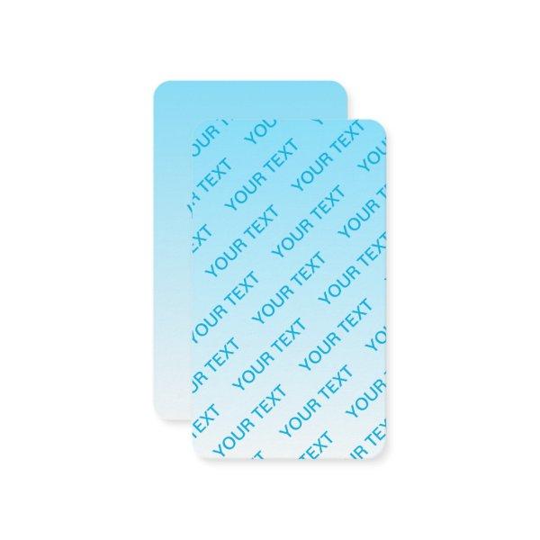 Sky Blue (changeable color!) Ombre & Text Pattern Enclosure Card