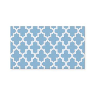 Sky Blue Moroccan Blank  Template