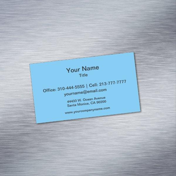 Sky Blue Solid Color  Magnet