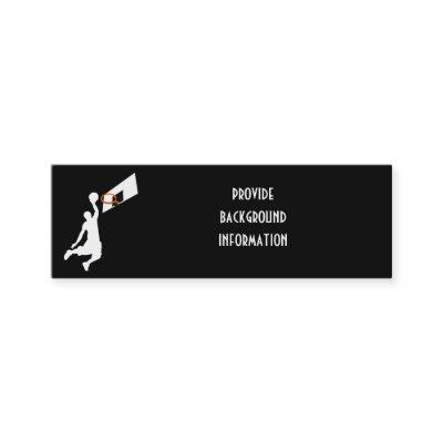 Slam Dunk Basketball Player - White Silhouette Mini