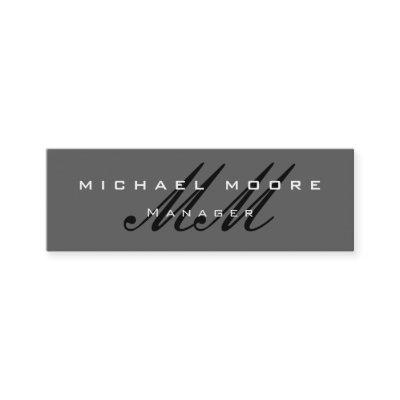 Slim Gray Professional Monogram Mini