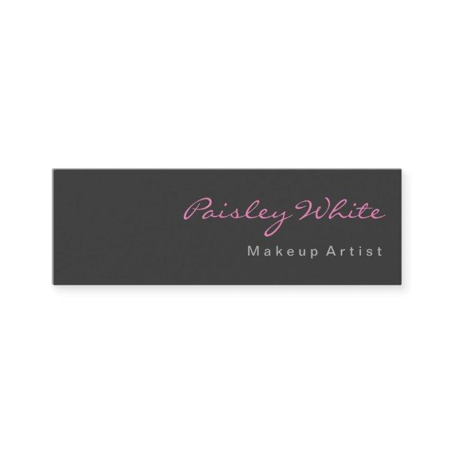 Slim Grey Pink Clean Simple Modern Professional Mini