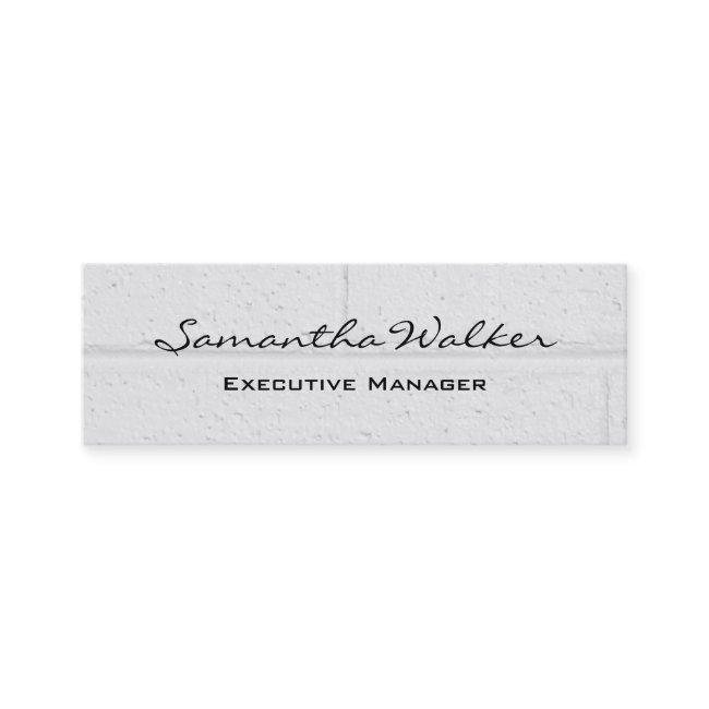 Slim Handwriting Modern Light Grey Wall Bricks Mini