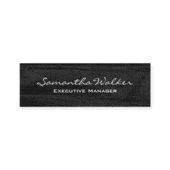 Slim Handwriting Modern Trendy Grey Wood Mini