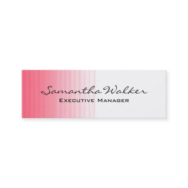 Slim Handwriting Modern Trendy Pink White Mini