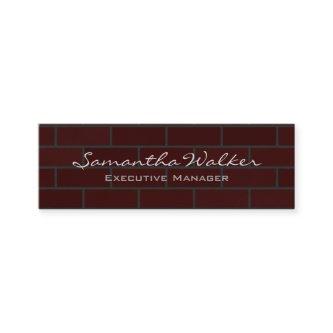 Slim Handwriting Modern Trendy Wall Bricks Mini