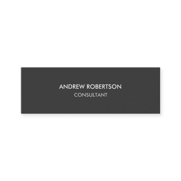 Slim Modern Plain Gray Trendy