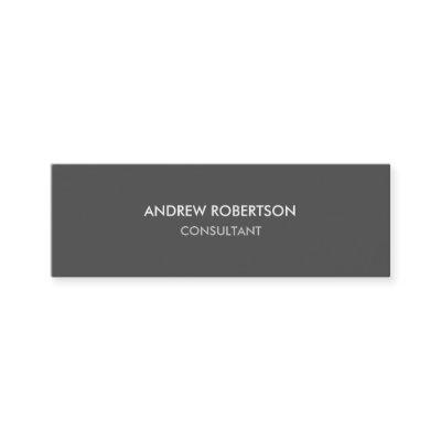 Slim Modern Plain Gray Trendy