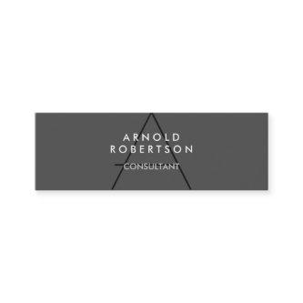 Slim Monogram Plain Gray Trendy