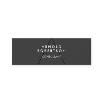 Slim Monogram Plain Gray Trendy