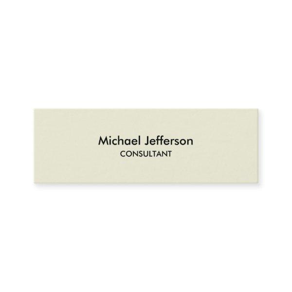 Slim Plain Beige Professional