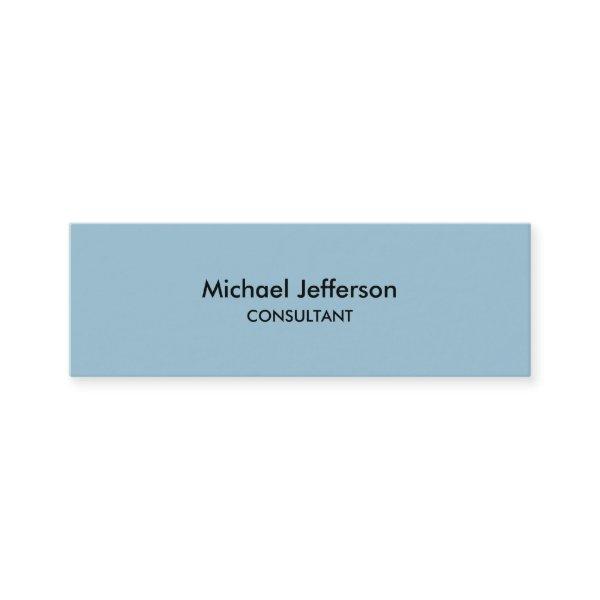 Slim Plain Blue Professional