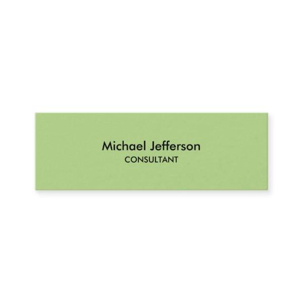 Slim Plain Green Professional