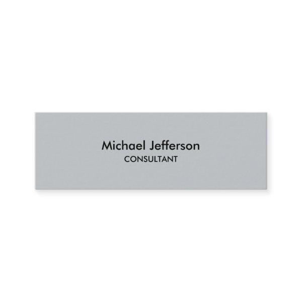 Slim Plain Grey Professional