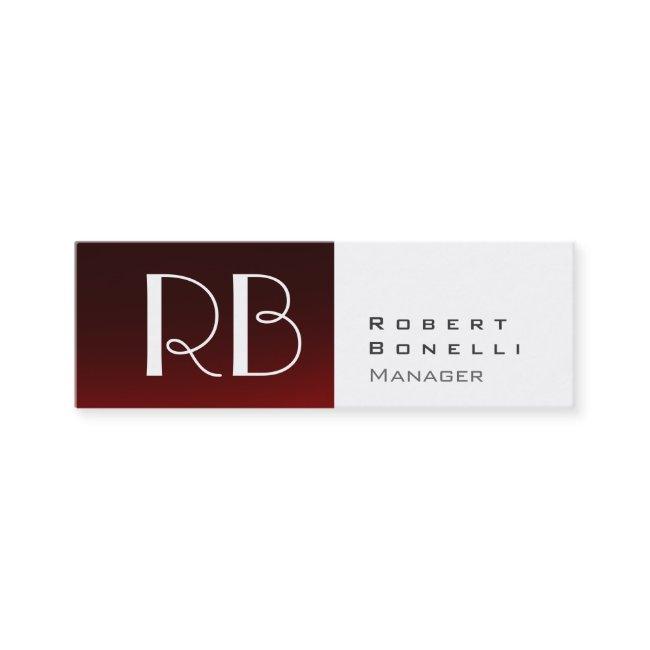 Slim Red White Monogram Manager