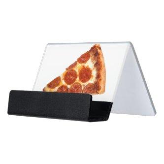 SlipperyJoe's classic pepperoni pizza slice melted Desk  Holder