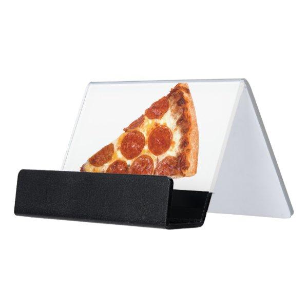 SlipperyJoe's classic pepperoni pizza slice melted Desk  Holder