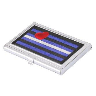 SlipperyJoe's Gay Leather Pride flag black royal b  Case