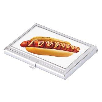SlipperyJoe's hot dog nestled soft bun vibrant yel  Case