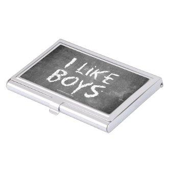 SlipperyJoe's I like boys dirty chalkboard writing  Case