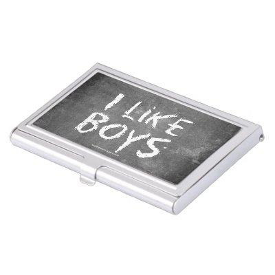 SlipperyJoe's I like boys dirty chalkboard writing  Case
