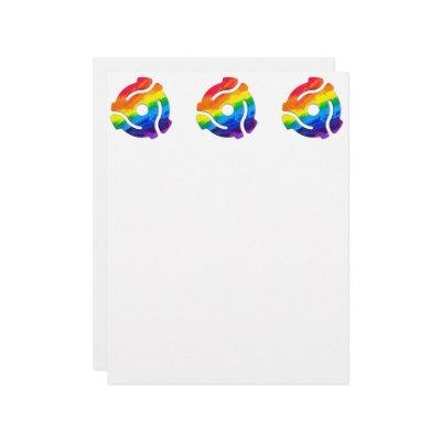 SlipperyJoe's plastic 45 RPM record adapter circul Letterhead