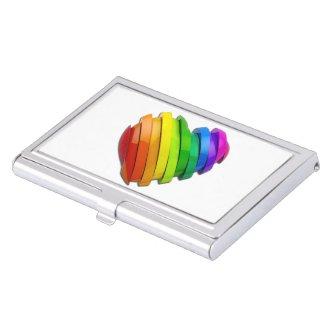 SlipperyJoe's pride heart shape multiple horizonta  Case