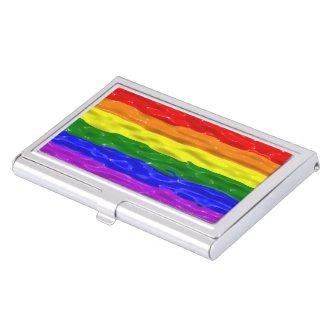 SlipperyJoe's rainbow pride colors glossy liquid t  Case