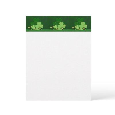 SlipperyJoe's Saint Patrick's Day three-leaf clove Letterhead