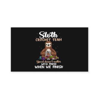 Sloth Crochet Team Speed Doesn't Matter