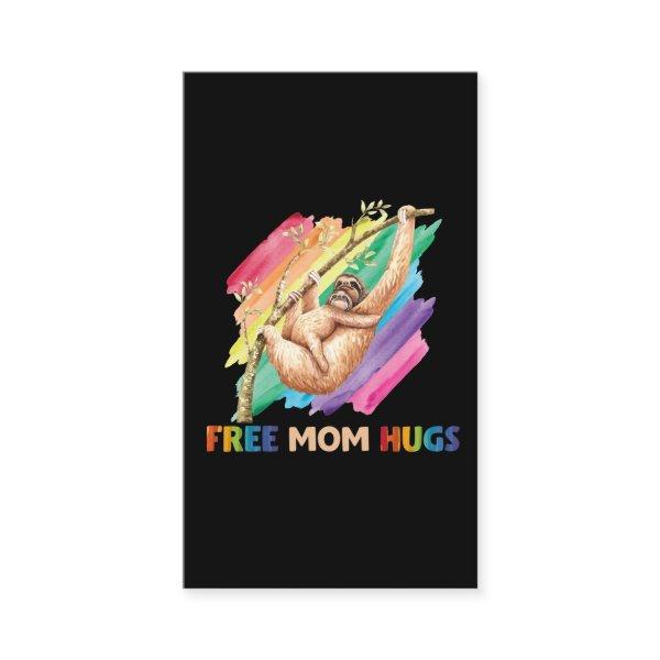 Sloth Mom Hugs Rainbow Cute Child and Mother